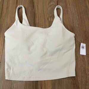 Old Navy Active Tan Ribbed Tank Top